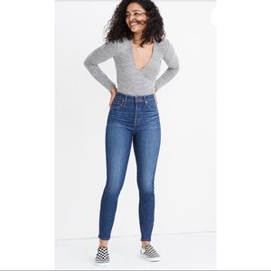 Madewell Curvy high rise skinny blue denim 30